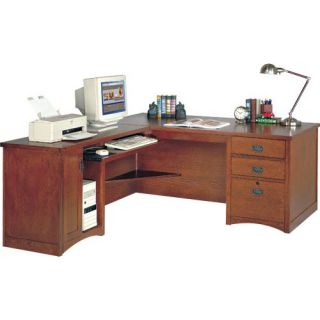 Riverside Furniture Bridgeport Computer Desk with Hutch   7158