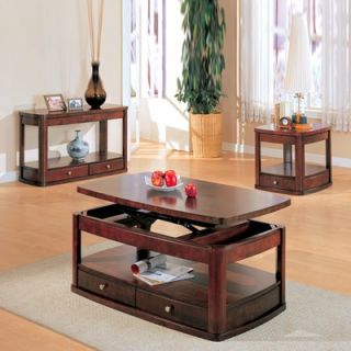 Wildon Home ® Benicia Coffee Table Set in Cherry   811357Tf