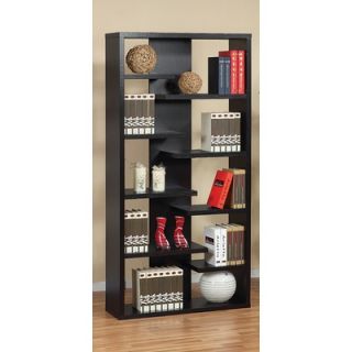 Hokku Designs Payton Eight Shelves Bookcase / Display Cabinet in Black