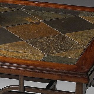 Butler Metalworks Coffee Table with Stone Inset Top