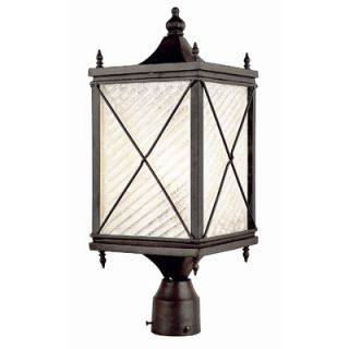 TransGlobe Lighting Brand New Exterior Post Lantern with Frosted