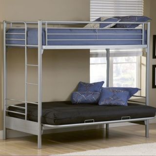 Hillsdale Universal Youth Twin over Futon Bunk Bed with Built In
