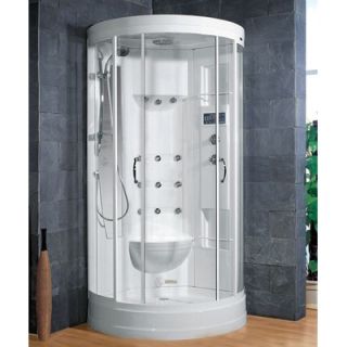 Ariel Bath Sliding Door Steam Sauna Shower with Bath Tub