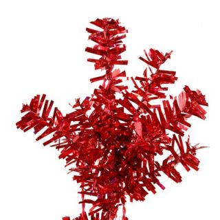Vickerman Red Wide Cut 7.5 Artificial Christmas Tree in Red