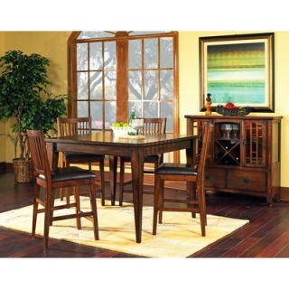 Steve Silver Furniture Hillsboro Counter Height Dining Table in Multi