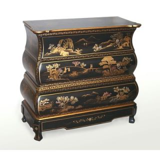 Wayborn Hand Painted Oriental Bamboo Chest   FT013