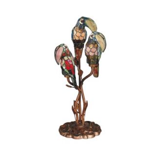 Dale Tiffany Port Douglas Parrot Accent Lamp in Antique Bronze