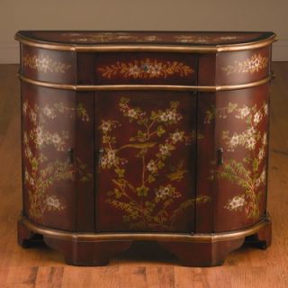 AA Importing Three Door and One Drawer Console Cabinet in Medium Brown
