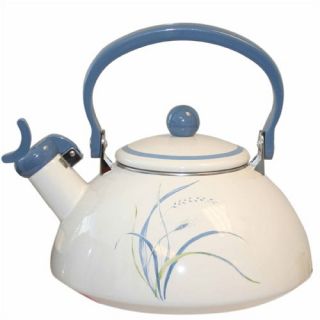 Corelle Square Bamboo Leaf Whistling Tea Kettle 80 oz. with Optional