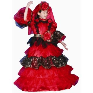  Up America Spanish Dancer Deluxe Dress Childrens Costume   241