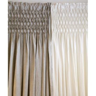 Pom Pom At Home Organic Linen Smocked Curtain Panel   O 3002 F 00