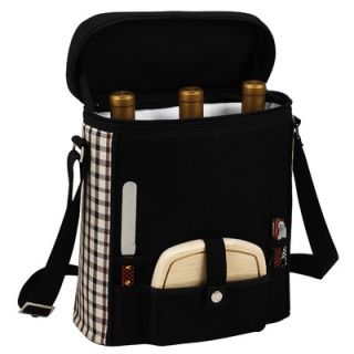 Picnic At Ascot London Divided Cooler Three Bottle Tote