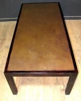 Harry Lunstead Bronze Oak Coffee Table Mid Century Mod
