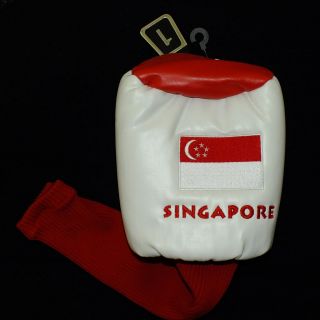 Singapore Flag Blade Putter Headcover, International Heritage
