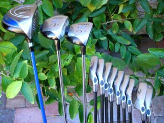 Complete Ping Callaway Golf Set G2 Driver Woods Big Bertha Irons Mens