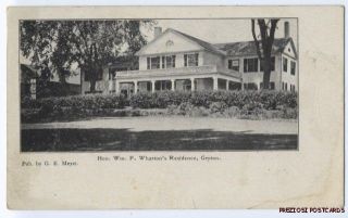 HON Wm F Whartons Residence Groton MA CA1904