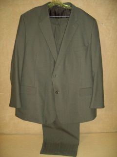 Mens 2 Pc Suit Pinstripe Henry Grethel Wool Swank 56 R 52 X 32 Pants