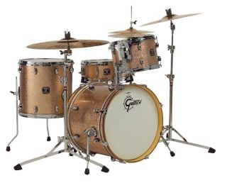 Gretsch Catalina Jazz 4pc Drum Set Kit Copper Sparkle