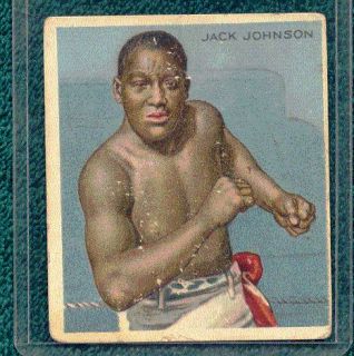 1910 Hassan T218 JACK JOHNSON Old Vintage World Heavyweight Champion