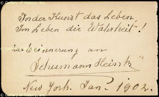 Edvard Grieg Autograph Musical Quotation Signed