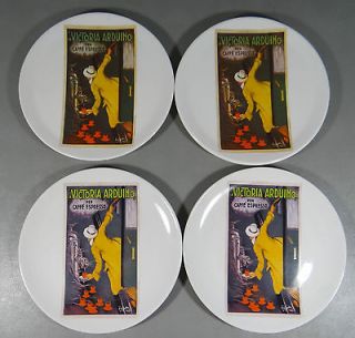 Set of 4 Cafe Arte Plate The Gallery of Art La Victoria Arduino by