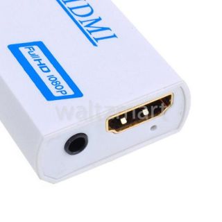 Wii to HDMI 720P 1080p Full HD Converter Adapter WII2HDMI 3 5mm Audio