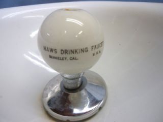 Antique Haws Porcelain Drinking Faucet Bubbler Drinking Fountain Dated