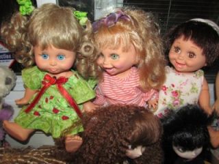  Baby Face Dolls by Galoob Natalie Hannah and Sarah Dressed HTF