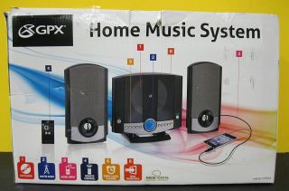 GPX Compact Home Music System HM3817DTBLK AM FM radio CD MP3 player