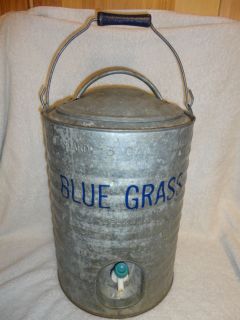 Vintage Galvanize Belknap Bluegrass Std 3 Gallon Plastic Lined Water
