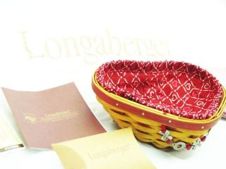 Longaberger 2009   Sweetheart Tender Heart basket set +
