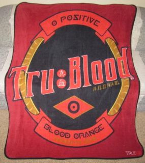  Season True Tru Blood Beverage Gift Plush Fleece Blanket Vampire HBO