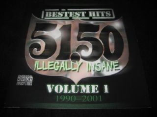  .50 ILLEGALLY INSANE Bestest Hits Vol 1 1990 2001 Bay Area G FUNK RAP