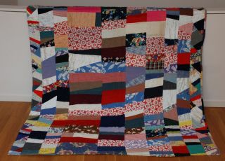 Antique Vintage Double Sided Entirely Handmade Quilt