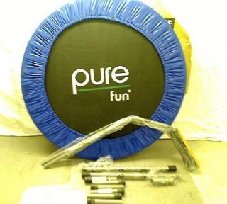 Pure Fun 40 Inch Mini Trampoline with Handrail