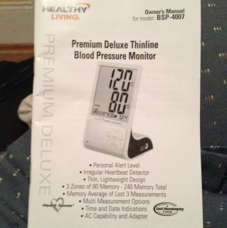 Healthy Living By Samsung Blood Premium Deluxe Thinline Blood Pressure
