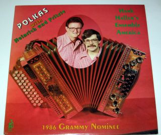 Hank Haller Fred Ziwich Polka LP Record Polkas with Button Box Nice