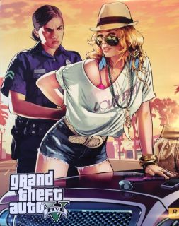 Grand Theft Auto V (Five, 5) Double Sided Poster   New   XBox 360, PS3