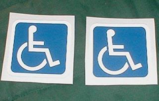 Reflective Handicap Car Van Decal Wheelchair Sticker