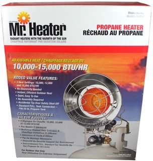 New Mr. Heater MH15T 15,000 BTU Single Burner Tank Top Propane Heater