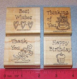 Stampin Up Stamp Singles Happy Birthday Simple Wishes