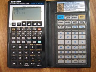  Sharp El 5200 Scientific Calculator Graphing Fully Tested