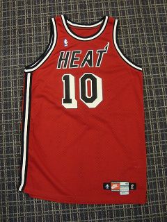 1997 98 Tim Hardaway Miami Heat Game Used Signed Jersey