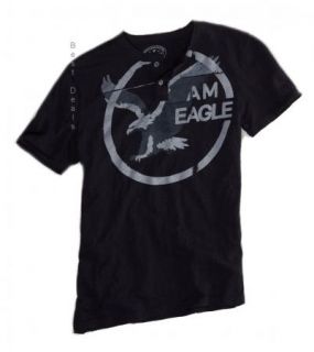  Eagle Mens AE Athletic Signature HENLEY T Shirt New FREE FAST SHIPPING