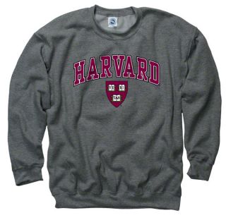 Harvard Crimson Dark Heather Perennial II Crewneck Sweatshirt