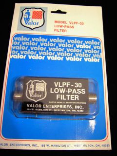 Valor VLPF 30 Low Pass TVI Filter for CB 100 Watts w So