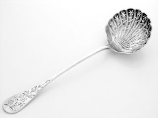 HENIN French All Sterling Silver Sugar Sifter Spoon Art Nouveau