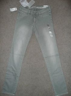 Bullhead Hermosa Light Gray Grey Super Skinny Jeans