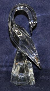 13 vint Daum Crystal Stork Heron Crane Egret Bird Art Glass Figurine