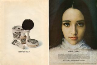 Olivia Hussey Yardley Next to Nothing Makeup Ad 1968